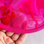 Love Vera Embroidered Heart Strappy Underwire Bra Size 36G NWOT $65 Pink Photo 4