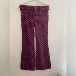 PilcroBurgundy corduroy   Boho chic Flare Jeans Photo 3