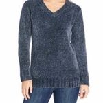 Orvis  Ladies' Navy Blue Chenille Sweater Size Medium Photo 0