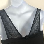 BCBGeneration Little Black Dress Sweetheart Neckline Colorblock Trim Size 10 Photo 3