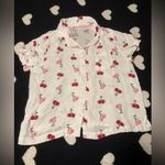 Derek Heart  White Pajama Set with Cherry Print Photo 1