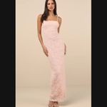 Lulus  Joni Blush Pink 3X Floral Appliqué Lace Maxi Dress  Photo 3