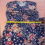 Beige dress women multicolor Size M. Used excellent condition.work office Blue Size M Photo 4
