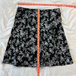 Rave Women's Y2K Black Knee Length Skirt Floral Print Stretch 9 Size undefined Photo 1