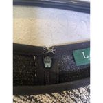 Lauren Ralph Lauren Black White 2 Toned Sheath Mini Dress EUC Sz 16 Stretchy Zip Photo 4