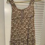 Floral Flowy Dress Brown Photo 1
