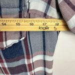 Kut From The Kloth  Plaid Button Up Shirt Womens XS Blue Roll Tab Sleeve Preppy Photo 5