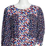 Boden Dress Womens 10L Blue Pink Multi‎ Pattern Floral Hotchpotch Poppy Meadow Size 10 Photo 3