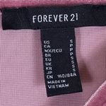 Forever 21 Bodysuit Womens S Pink Velvet Sleeveless Scoop Neck Bimbocore Y2K Photo 3