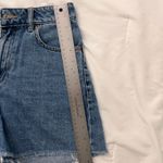 H&M  High-Waisted Shorts Denim Photo 7