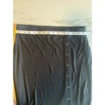 Truth By Republic Women's Black Front Slit Maxi Skirt Buttons Size M Medium Photo 3