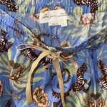 Anthropologie NWT $50 x Victoria Garcia Dark Blue Flannel Pajama Pull-On Pants S Photo 5