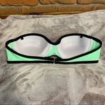 SO ‎ Crochet Colorblock Strapless Push-up Underwire Bikini SwimTop Green - Size M Photo 1