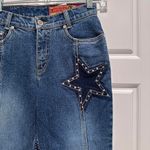 Vintage Lawman Slim Fit Bootcut Jeans Embroidered Stars NWT Deadstock Western Blue Size 0 Photo 7