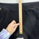 Ralph Lauren Vtg  LRL Sz L Velour Wide Legs Pants Black Pull On Velvet Stretch Photo 7