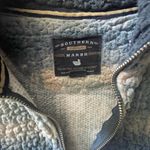 Southern Marsh  fleece pullover, blue/green plaid, size small Photo 1