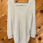 Harper Heritage Harper Hertiage gray chunky knit side slit sweater Photo 2