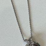 Rebecca Minkoff Jewel Box Silver Diamond Horn Pendant Necklace Photo 2
