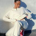 Nike ASOS Trend Fleece 1/4 zip sweatshirt in cream xs Photo 0