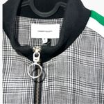 Current/Elliott NEW Current Elliott Dassen Plaid Side Stripe Linen Bomber windbreaker Jacket S 1 Photo 3