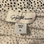 Jaclyn Smith Short Sleeve Spotted Blouse Black and White Size XL Photo 7