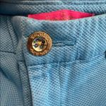 Lilly Pulitzer Seersucker Shorts Blue Size 00 Cotton Spandex Photo 4