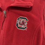 Columbia  South Carolina Gamecocks  Fleece Vest Womens Large Red Zip Up Pockets Photo 2
