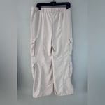 Lazy sundays size XL Wide Leg Cargo Sweatpants - Cream Photo 1