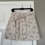 Topshop MOTO denim floral skirt front tie knot Photo 3