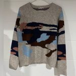 THML  Knit Sweater in Cream and Brown medium Photo 0