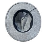 Time And Tru NWT  Heather Gray Banded Fedora Hat One Size Adjustable Photo 4