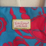 Lilly Pulitzer For Estee Lauder Tote Bag Blue Red Photo 3