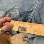 Hollister  Denim Blue Floral Boho Daisy‎ Embroidered Cutoff Jean Shorts 25 0/1 Photo 5