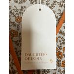 Daughters of India NEW Binita Mini Dress Apricot Color Size Large Orange White Photo 9
