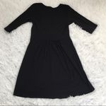 Star Vixen 3/4 Sleeve Buckle Detail Swingy Dress in black Size Large Photo 5