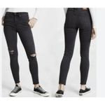 Madewell  9" Mid-Rise Skinny Jeans in Black Sea Size 27 Photo 1