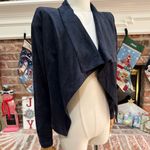 Romeo + Juliet Couture  Navy Blue Faux Suede Jacket / S / Excellent condition Photo 2