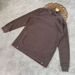 Athleta  Cozy Karma Side Zip Funnel Neck in Coffee House Size ST Photo 3