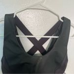 Splendid  Strappy Sports Bra Faux Leather Black Photo 5