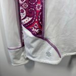 Athleta  Top Women's S Pink Red White Long Sleeve Hoodie Pullover Spring Active Photo 10