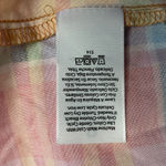 Time and Tru Women's Flutter Sleeve Tiered Plaid Midi Dress Pink Yellow‎ Size L Size L Photo 9