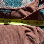 PaperMoon Orange Beige Ribbed Bodycon Mini/Midi Dress SZ S Y2K Sleeveless Casual Photo 8