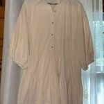 Chic Cream Midi Dress for Women White Size M Photo 0