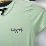 Forever 21  “baby girl” Embroidered Crop T-Shirt Photo 4