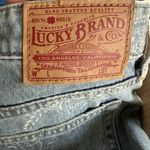 Lucky Brand Sienna Slim Boyfriend Printed Folded Raw Edge Crop Denim Jeans 8 Photo 8