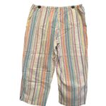 Ralph Lauren Lounge Pants Womens Striped Multicolor Drawstring Capri Small Photo 1