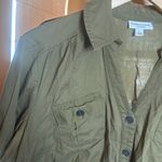 Liz Lange Maternity  for Target Utility Dress Olive Green Size Large Photo 3