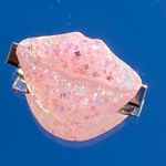 New Pink Glitter Lip Hair Clip Photo 3