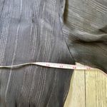 Nanette Lepore Nanette Lapore black sheer chiffon button up tie front long sleeve dress size 8 Photo 4