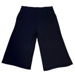 Cozy Earth Plus XXXL Ribbed Wide Leg Crops Pants Pajama Lounge Navy Blue Bamboo Size undefined Photo 1